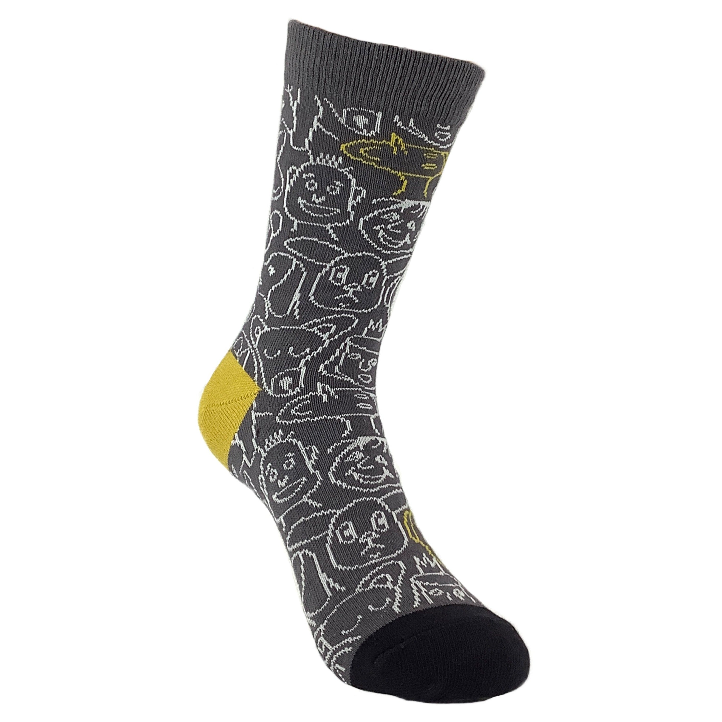 Funny Faces Socks from the Sock Panda (Adult Small)