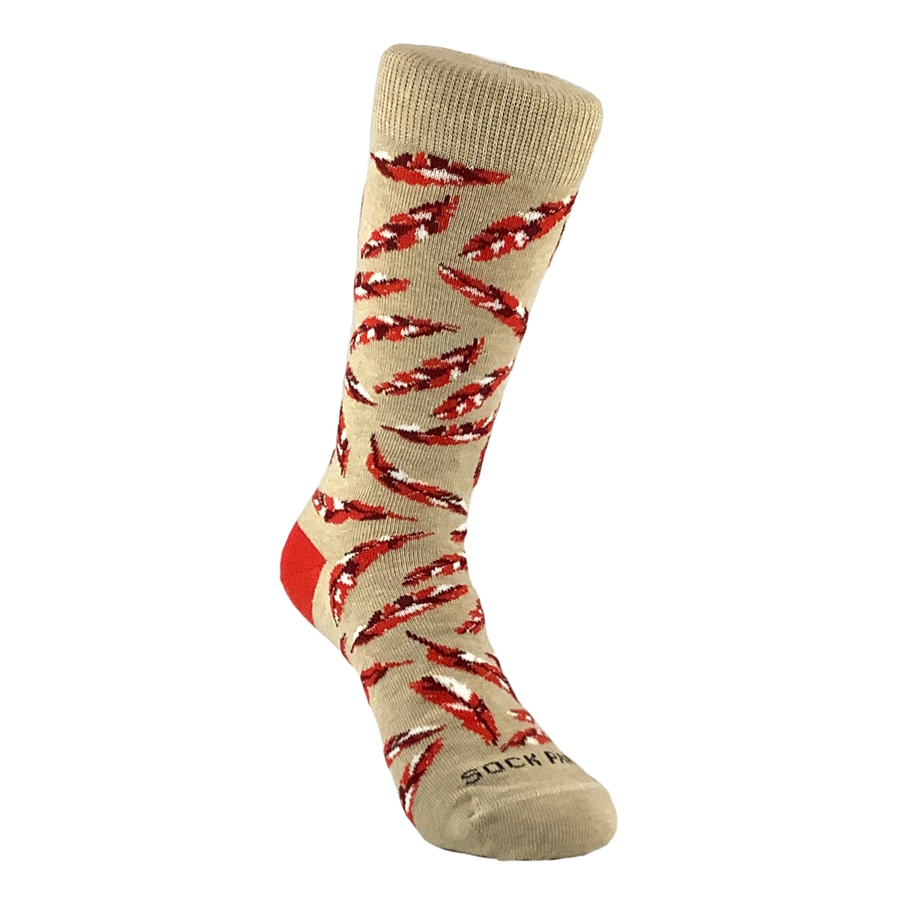 Feather Pattern Socks from the Sock Panda (Adult Small)