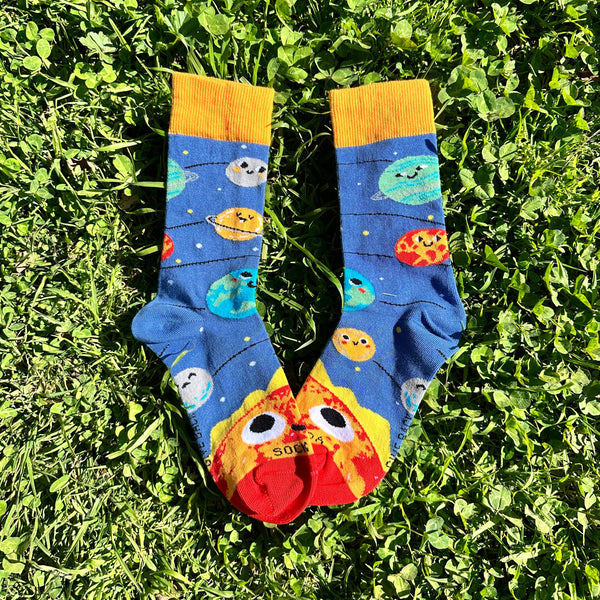 Happy Planets Socks from the Sock Panda (Adult Small)