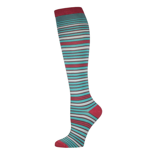 Multi Stripe Knee High Socks (Bamboo Fiber) from the Sock Panda