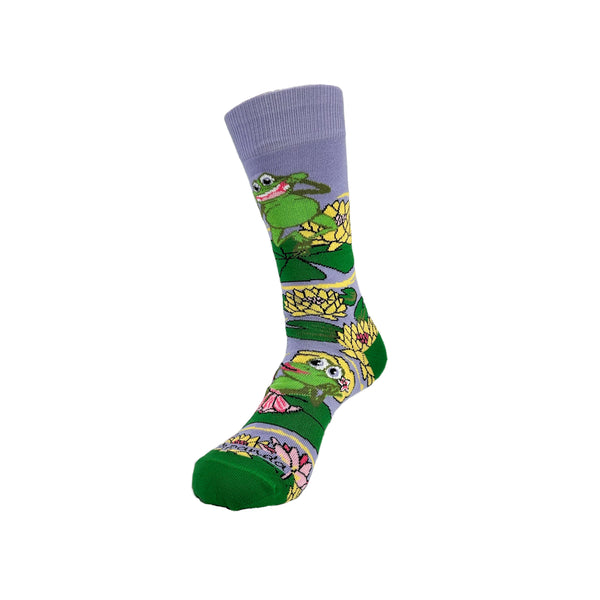 Frog Vanity Socks from the Sock Panda (Adult Medium)