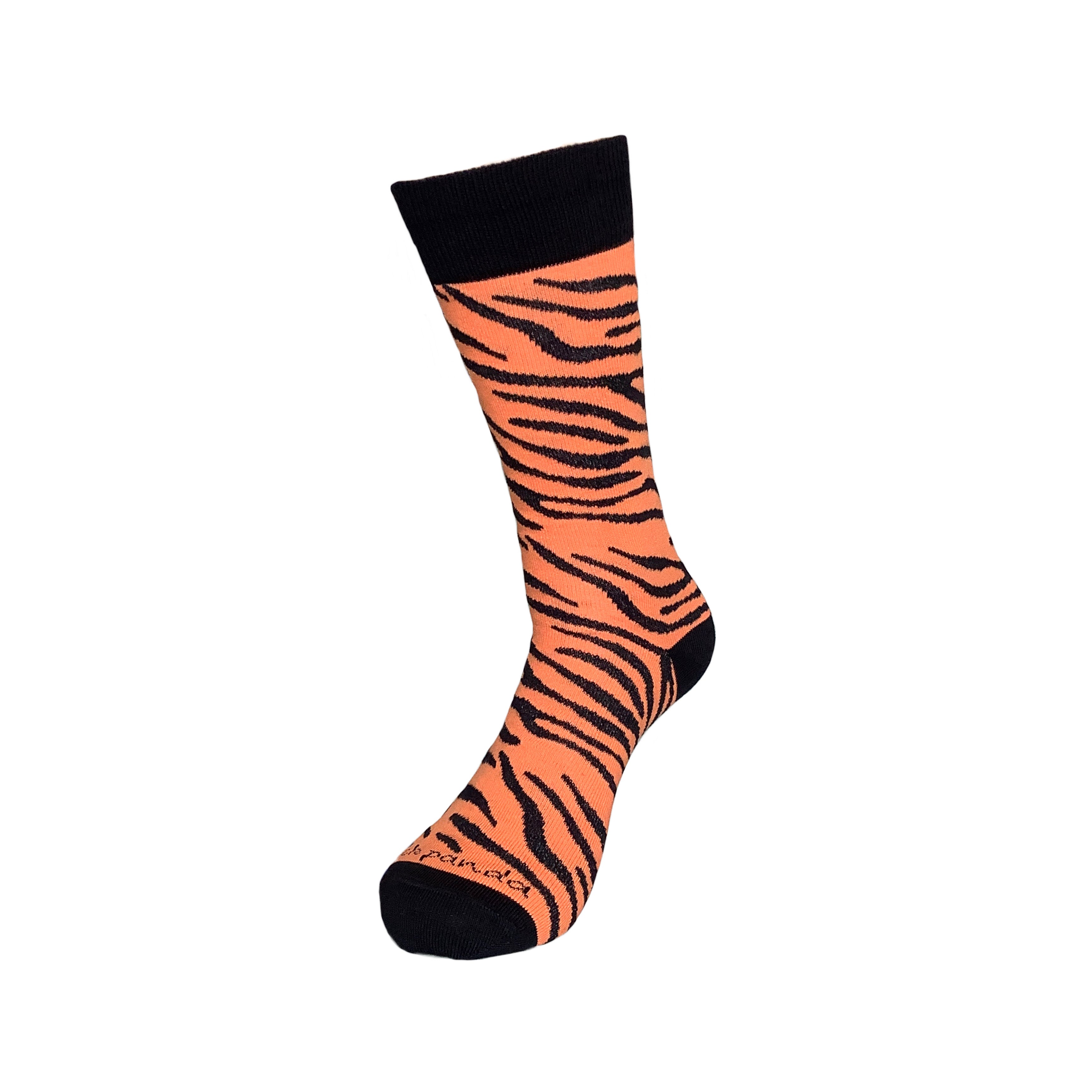 Tiger Striped Socks from the Sock Panda (Adult Medium)