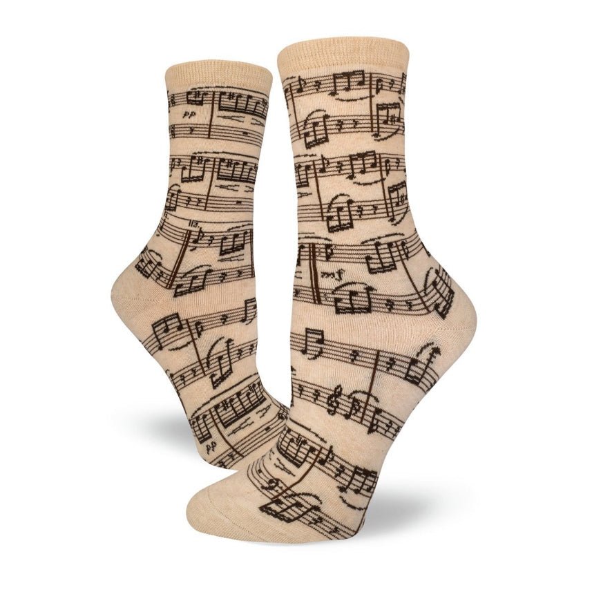 A Genius Composition Music Socks (Adult Medium - Women's Shoe Sizes 5 - 10)