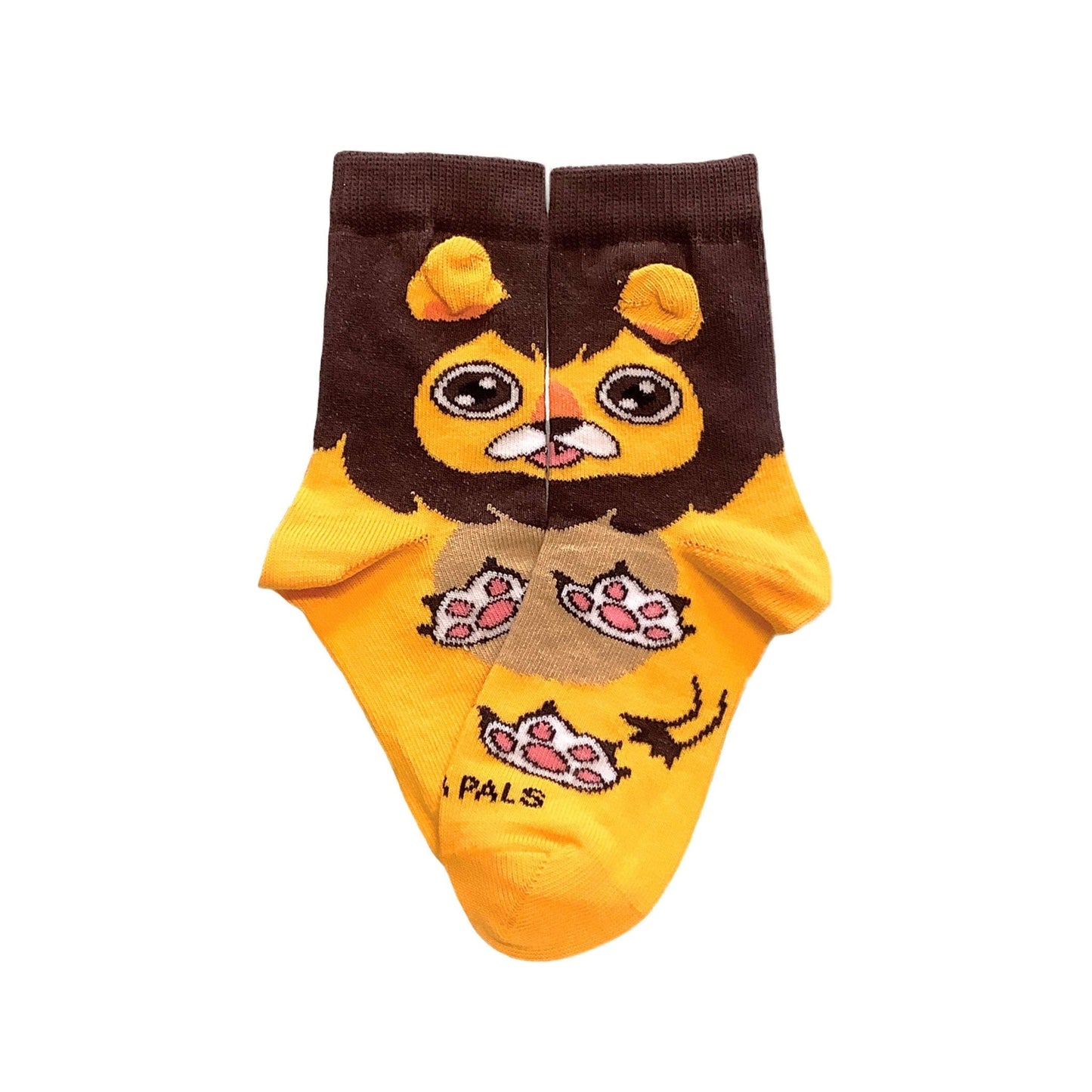 A Happy Lion Sock (Ages 3 - 7) from the Sock Panda