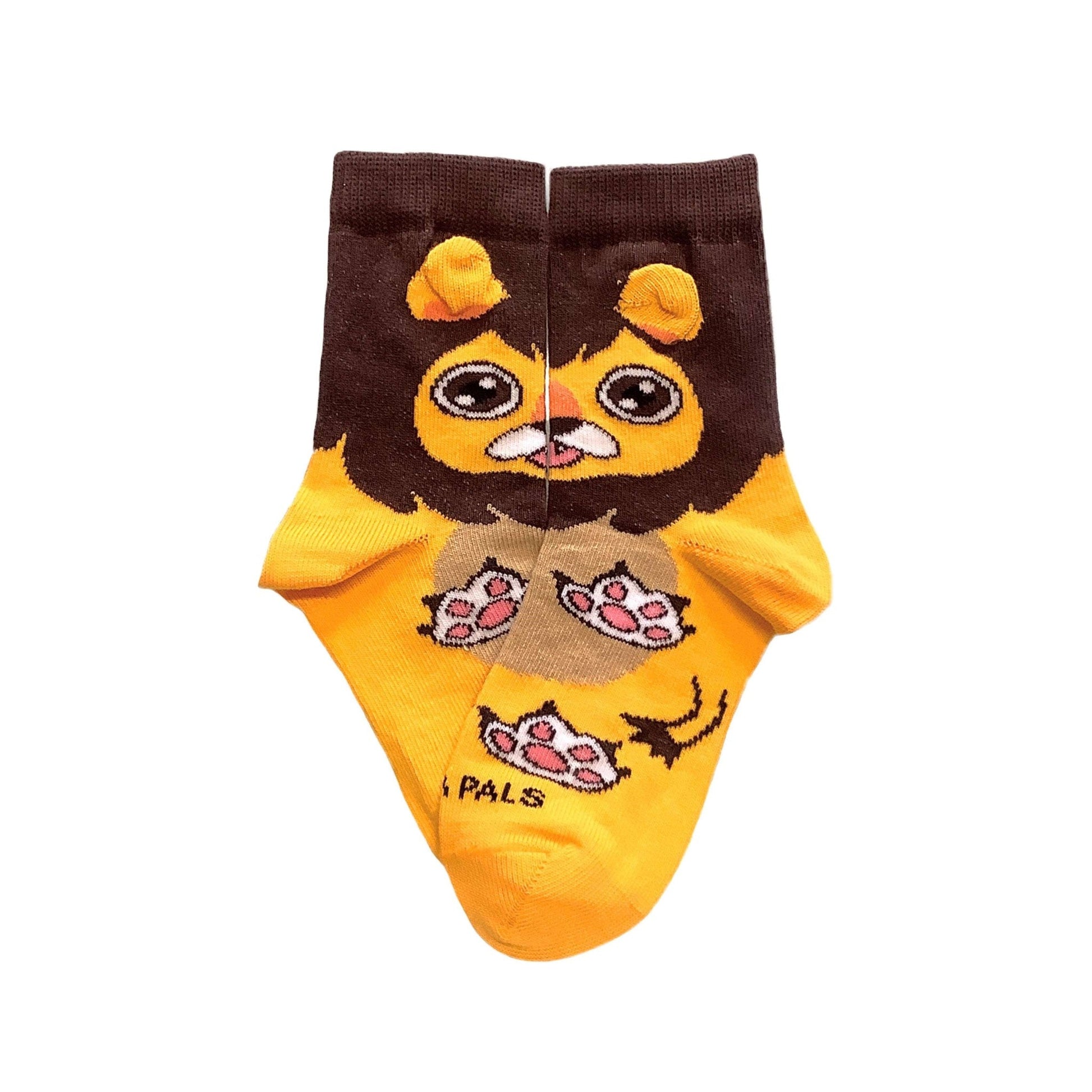 A Happy Lion Sock (Ages 3 - 7) from the Sock Panda
