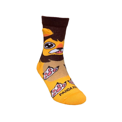 A Happy Lion Sock (Ages 3 - 7) from the Sock Panda