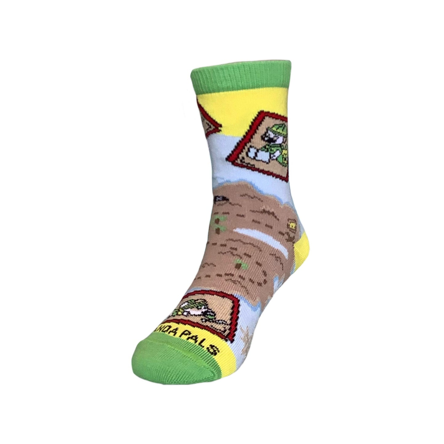 A Treasure Map Sock (Ages 3 - 7) from the Sock Panda