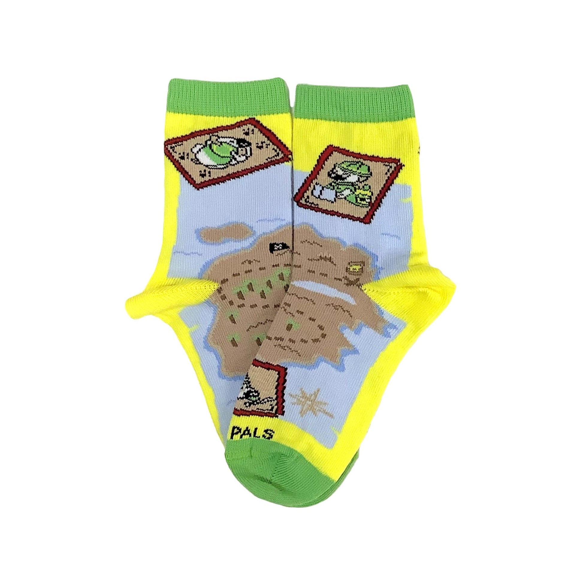 A Treasure Map Sock (Ages 3 - 7) from the Sock Panda