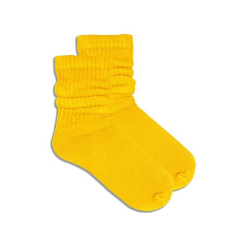 Yellow Slouch Socks (Adult Medium)