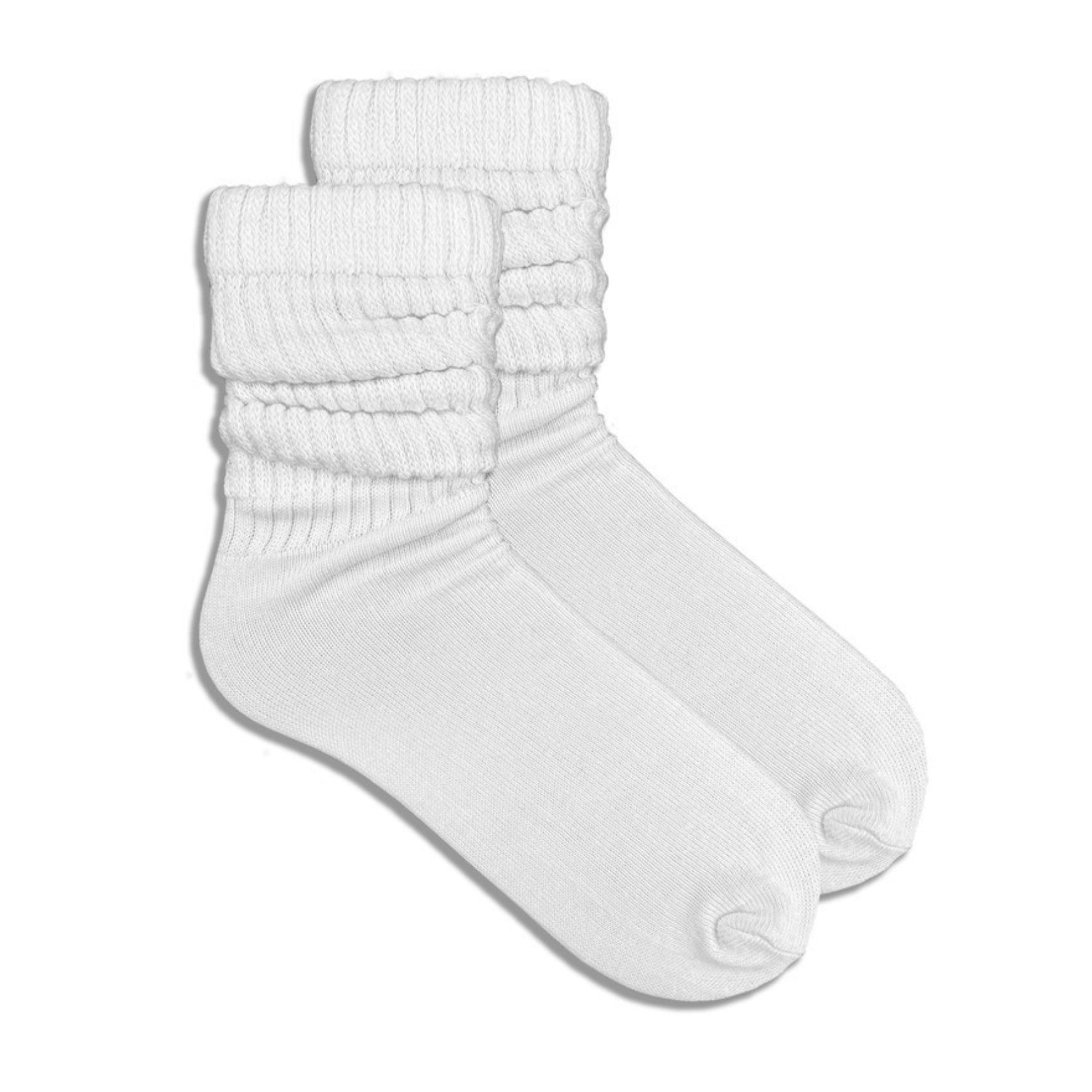 White Slouch Socks