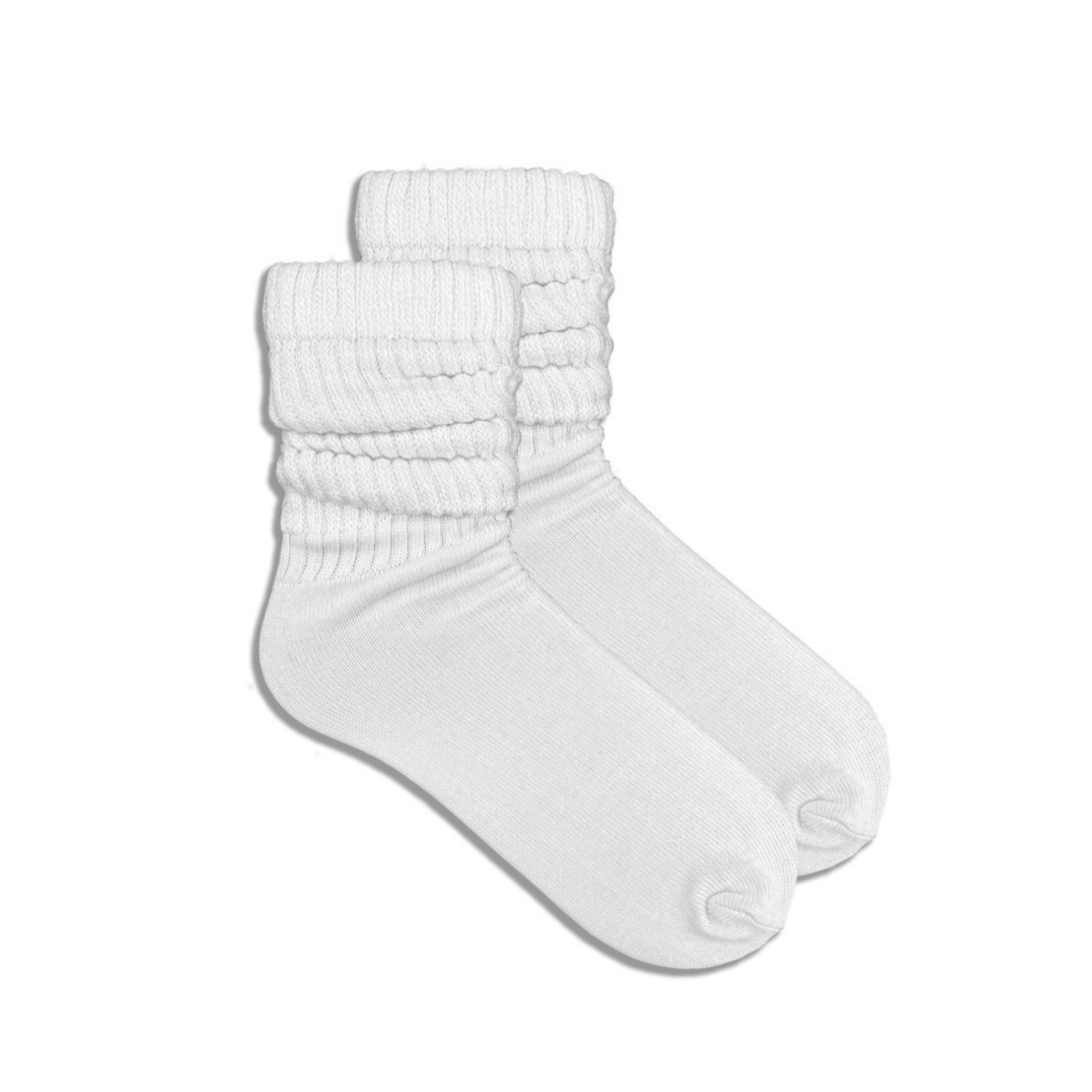 White Slouch Socks