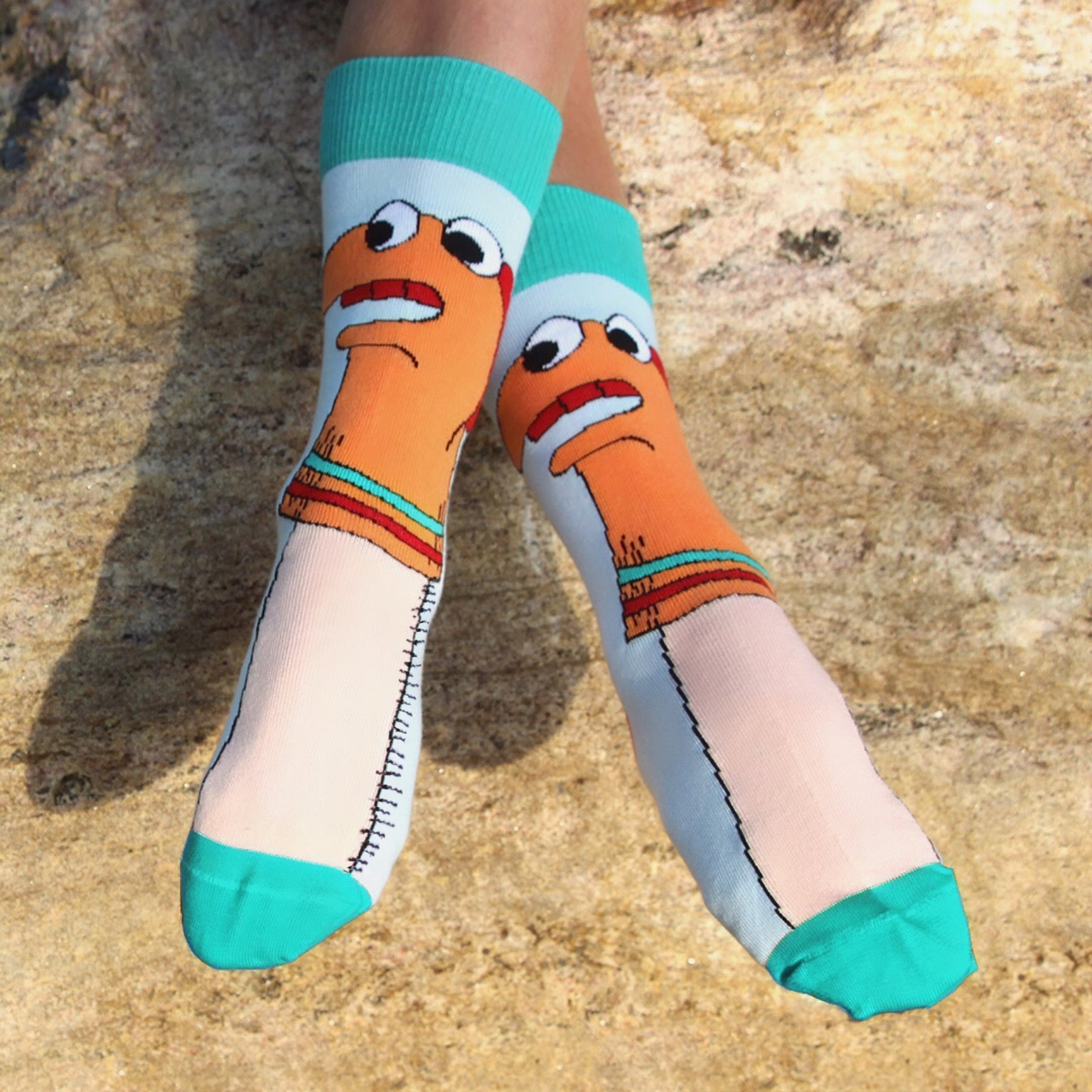 Amusing Sock Puppet Socks from the Sock Panda (Adult Small - Shoe Sizes 2 - 5)