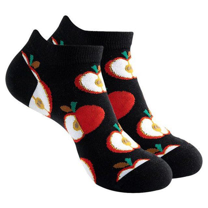 Apple Pattern Ankle Socks (Adult Medium - Women's Shoe Sizes 5 - 10)