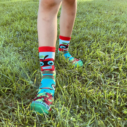 Apple Super Hero Socks from the Sock Panda (Ages 3 - 7)