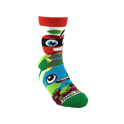 Apple Super Hero Socks from the Sock Panda (Ages 3 - 7)