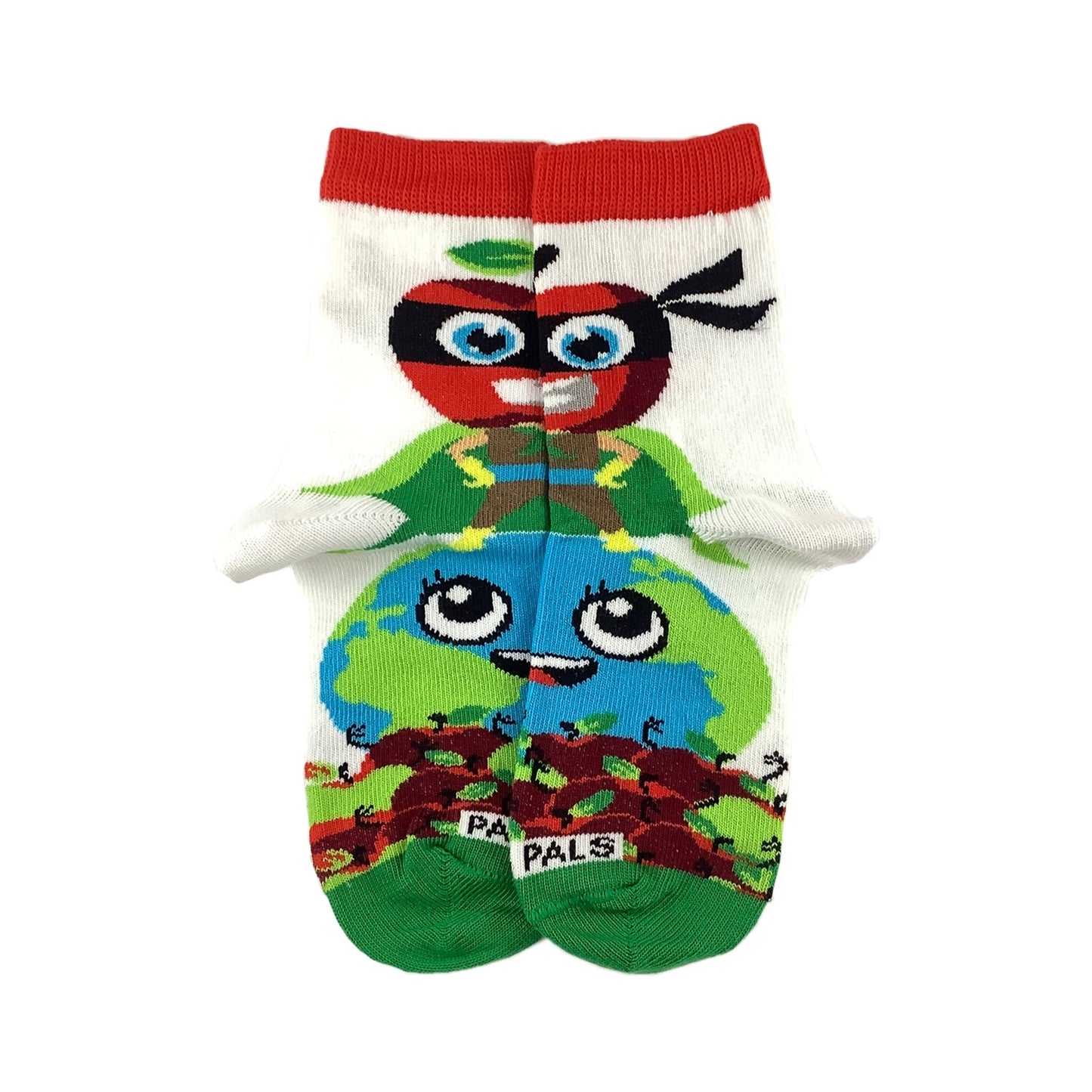 Apple Super Hero Socks from the Sock Panda (Ages 3 - 7)