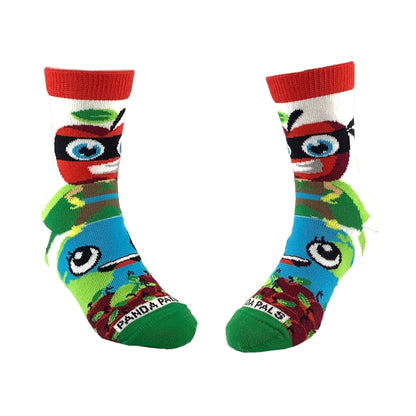 Apple Super Hero Socks from the Sock Panda (Ages 3 - 7)