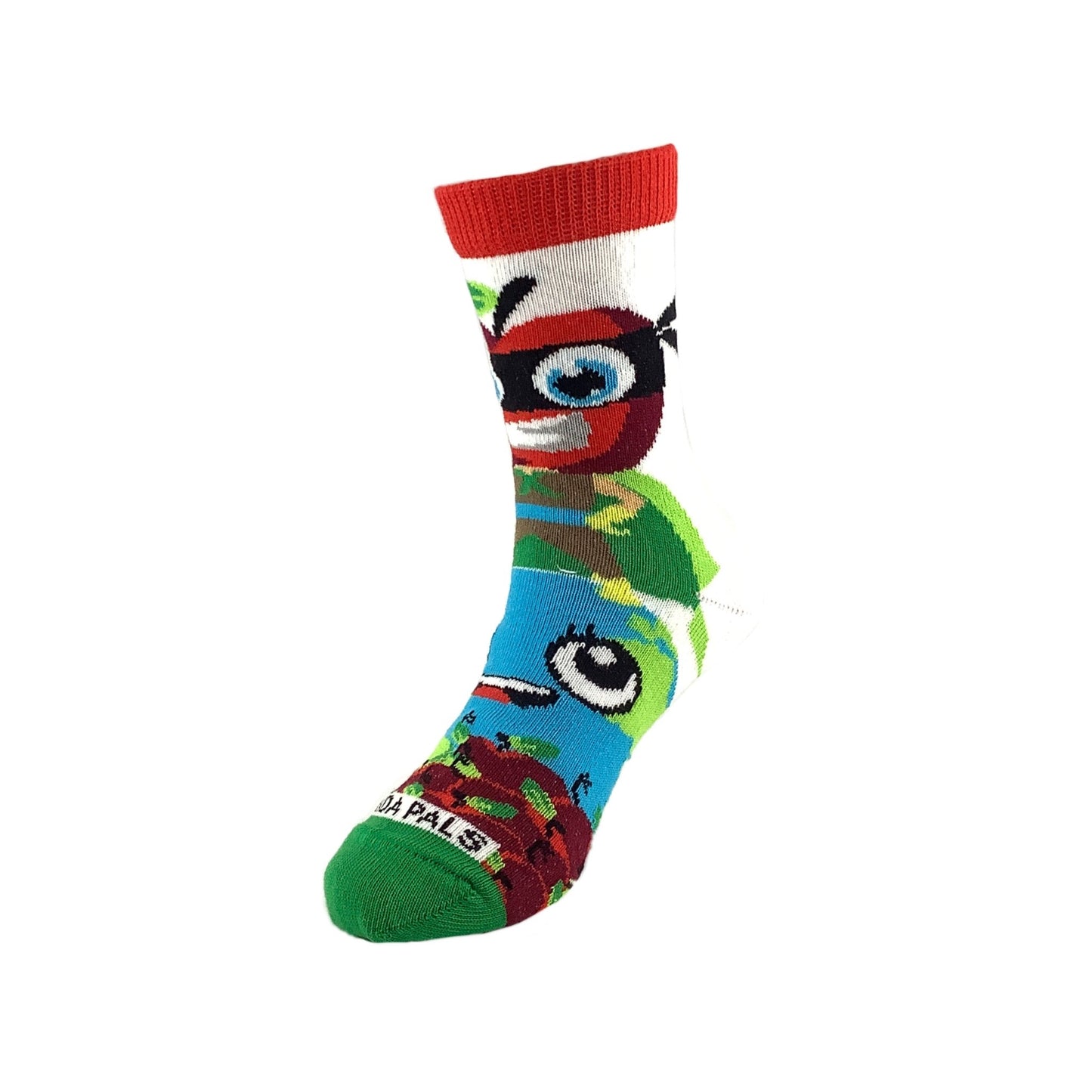 Apple Super Hero Socks from the Sock Panda (Ages 3 - 7)