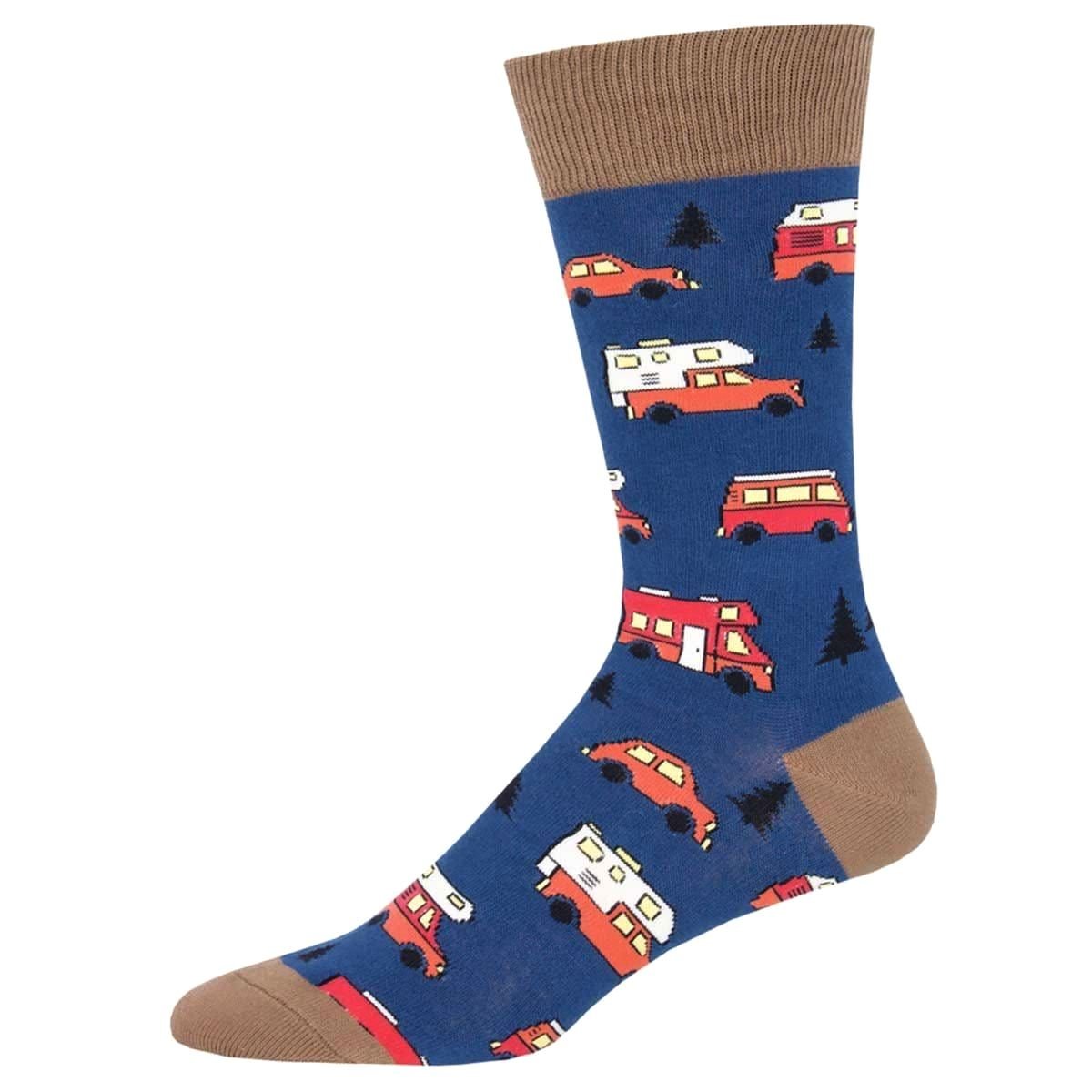 Are We There Yet? Men's Crew Sock (Adult Large - Men's Shoe Sizes 8 - 12)