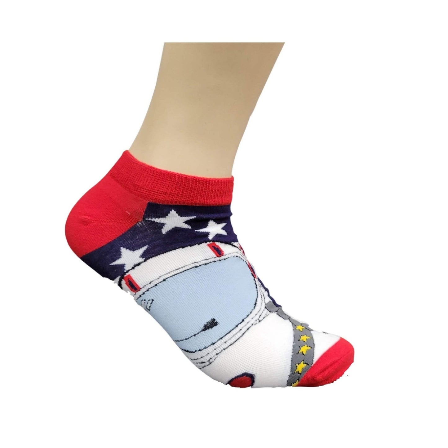 Astronaut Ankle Socks (Adult Large - Men's Shoe Sizes 8 - 12)