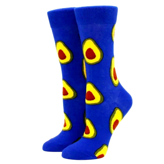 Avocado Patterned Socks from the Sock Panda (Adult Large - Men's Shoe Sizes 8 - 12)