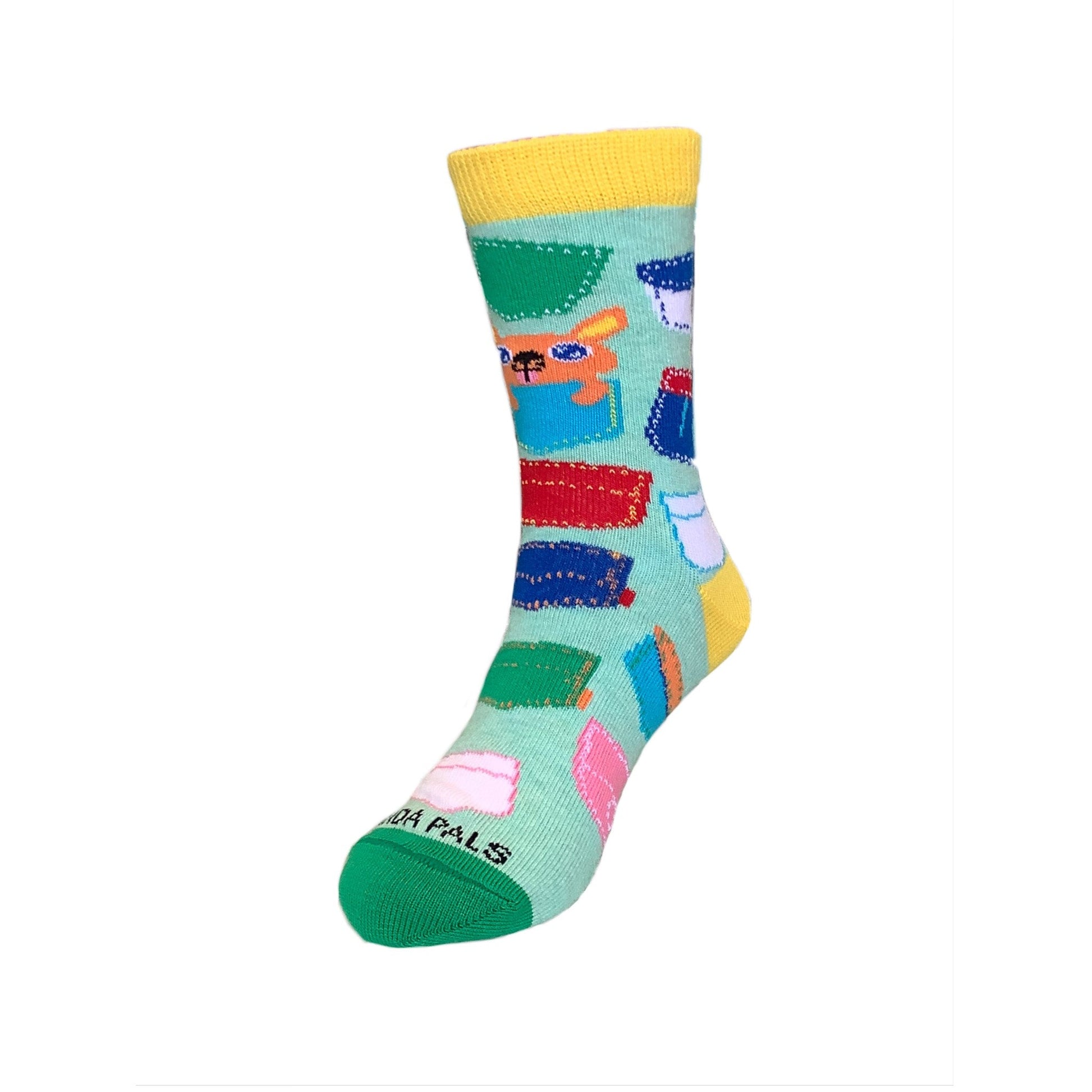 Baby Kangaroo in Pocket Socks (Ages 3 - 7) from the Sock Panda