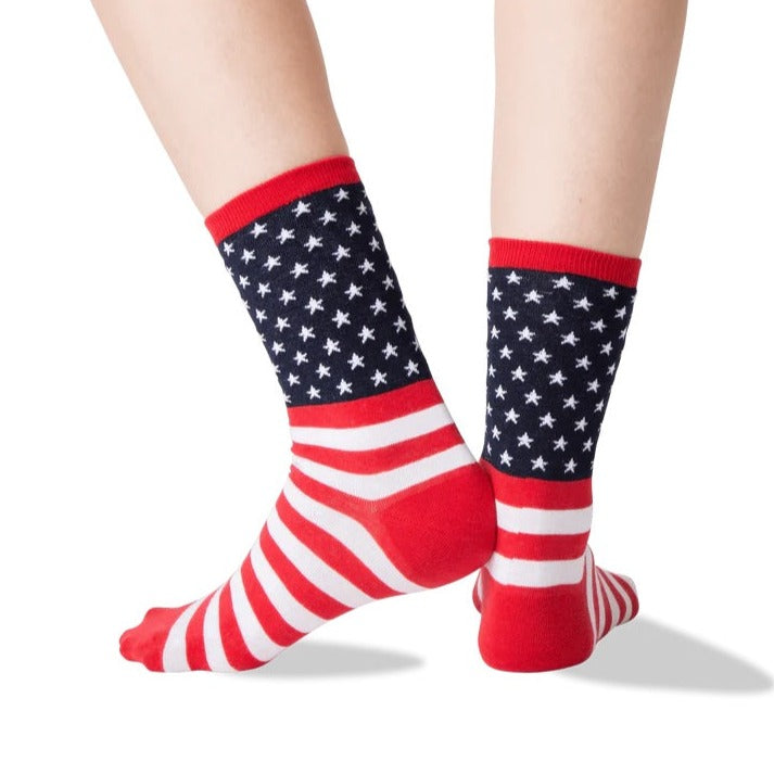 Patriotic Flag Socks (Adult Medium) from the Sock Panda