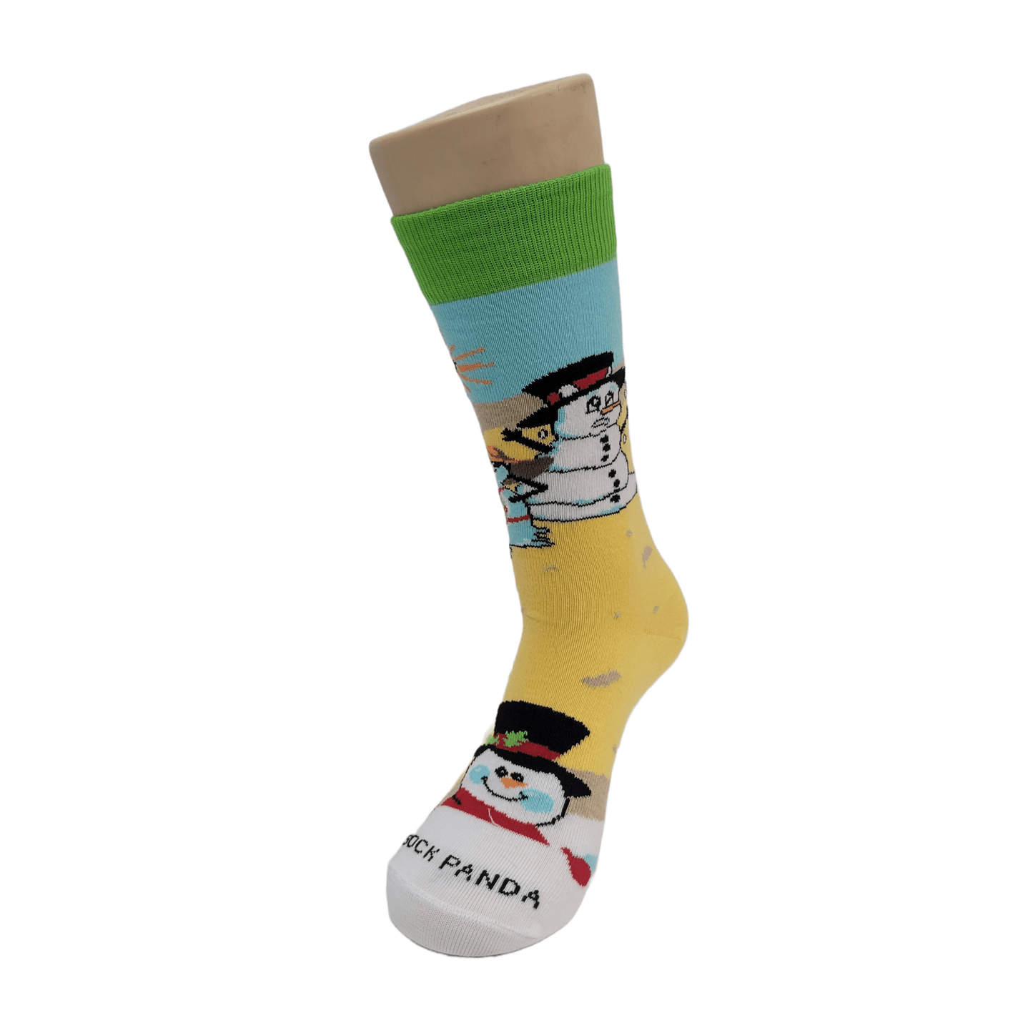 Beach Snowmen Socks from the Sock Panda (Adult Small - Shoe Sizes 2 - 5)