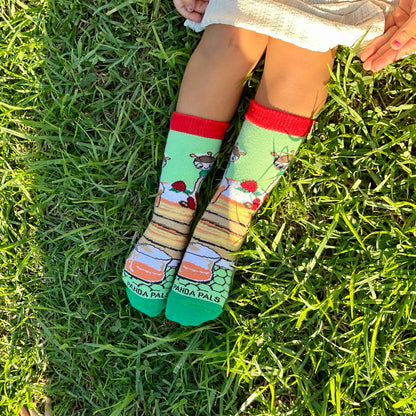 Breakfast Food Socks from the Sock Panda (Set of Two) (Ages 3-7)