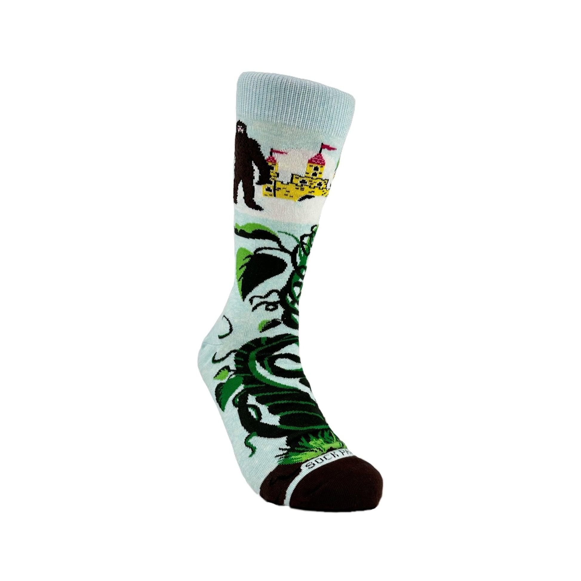 Bigfoot and the Beanstalk Socks from the Sock Panda (Adult Large - Men's Shoe Sizes 8 - 12)