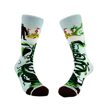 Bigfoot and the Beanstalk Socks from the Sock Panda (Adult Large - Men's Shoe Sizes 8 - 12)