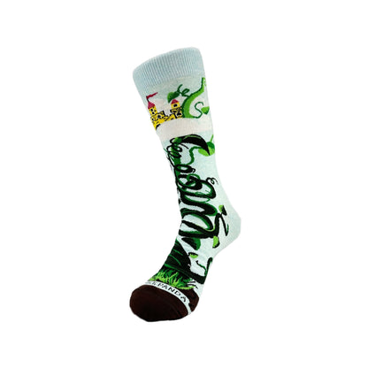 Bigfoot and the Beanstalk Socks from the Sock Panda (Adult Large - Men's Shoe Sizes 8 - 12)