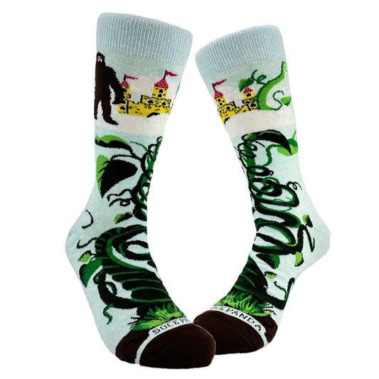 Bigfoot and the Beanstalk Socks from the Sock Panda (Adult Large - Men's Shoe Sizes 8 - 12)