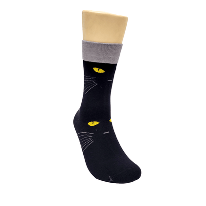 Black Cat Socks from the Socks Panda (Adult Medium - Women's Shoe Sizes 5 - 10)