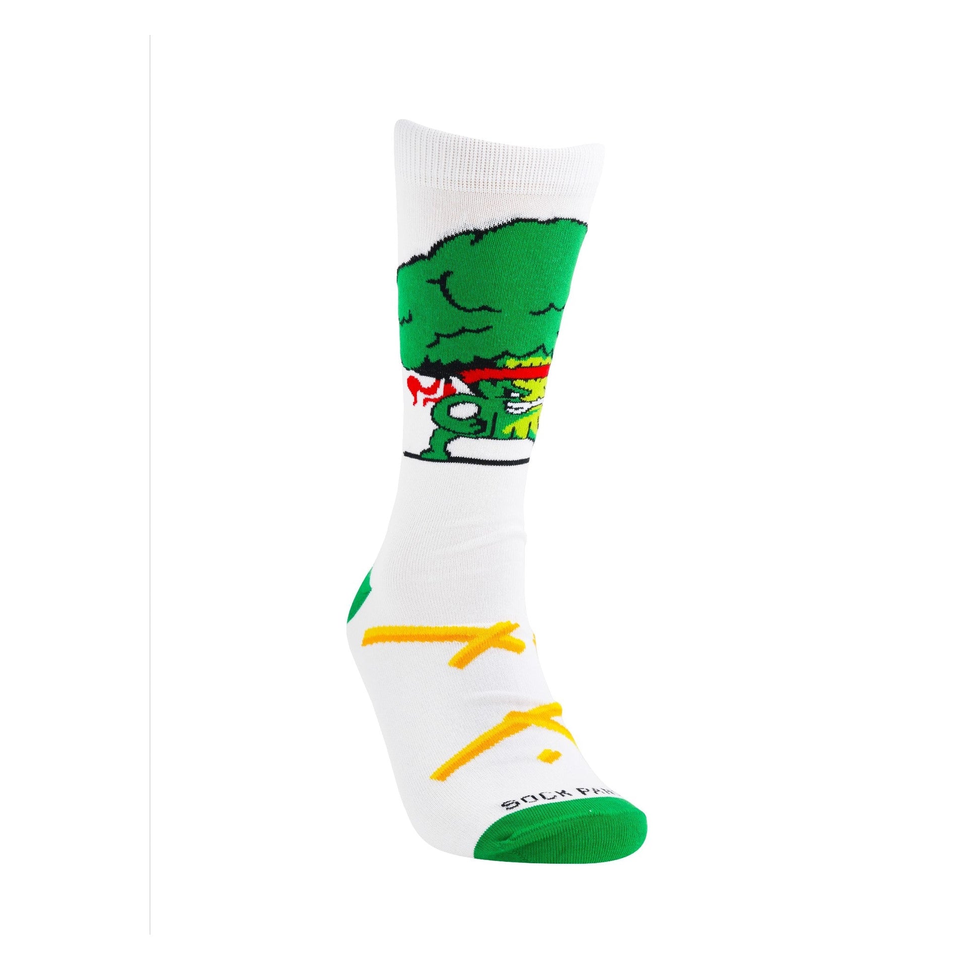 Broccoli vs. French Fries Socks from the Sock Panda