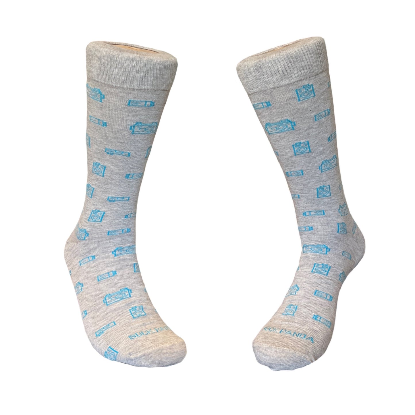 Camera Patterned Socks from the Sock Panda (Adult Large - Men's Shoe Sizes 8-12)