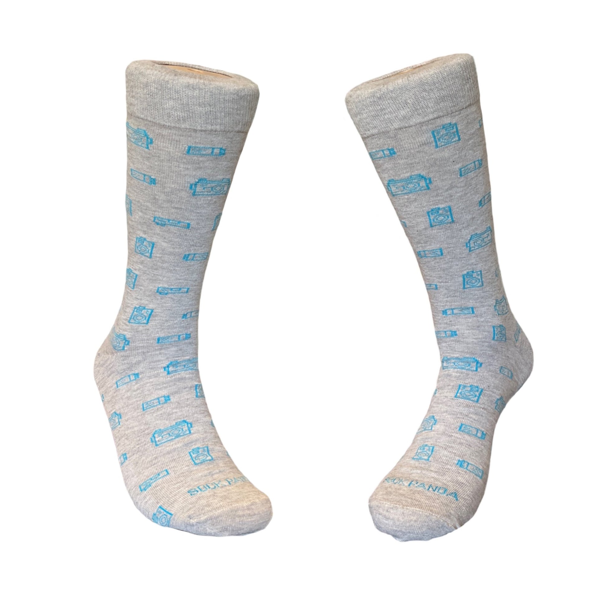 Camera Patterned Socks from the Sock Panda (Adult Large - Men's Shoe Sizes 8-12)