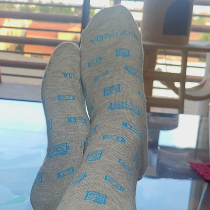 Camera Patterned Socks from the Sock Panda (Adult Large - Men's Shoe Sizes 8-12)