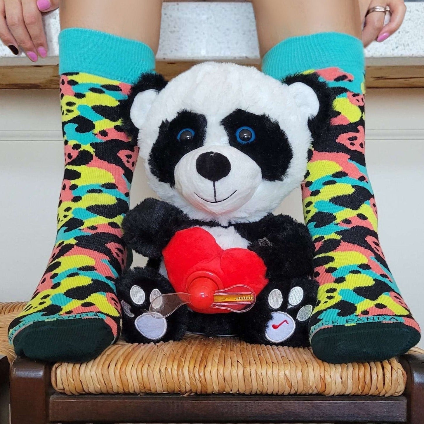Camouflage Panda Socks from the Sock Panda (Adult Small - Shoe Sizes 2 - 5)