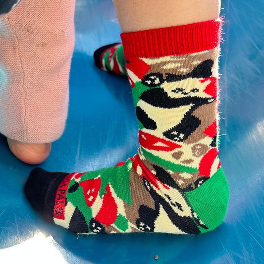 Camouflage Panda Socks from the Sock Panda (Ages 3 - 7)