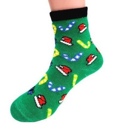 Christmas Holiday Pattern Socks (Ages 1 - 2 & 3 - 5, 5 - 7)