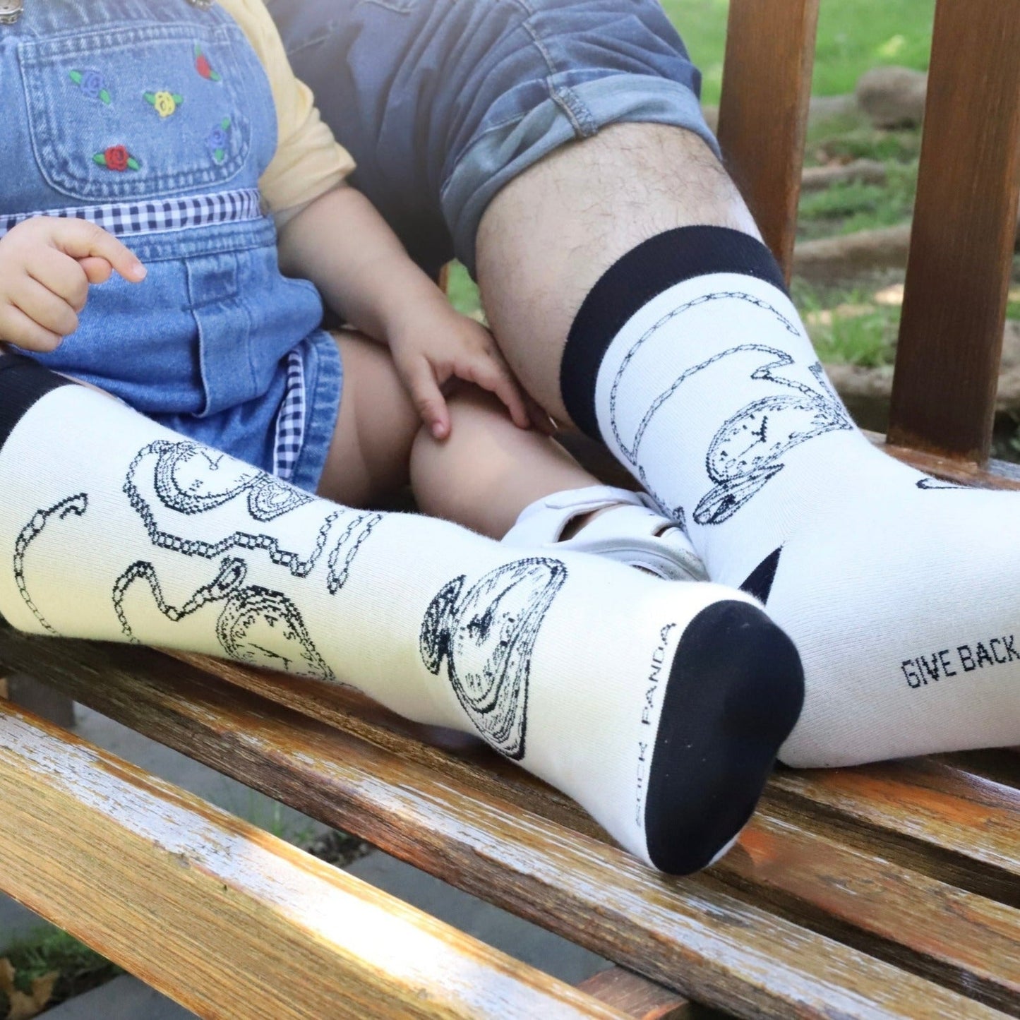 Classic Pocket Watch Socks from the Sock Panda (Adult Large)