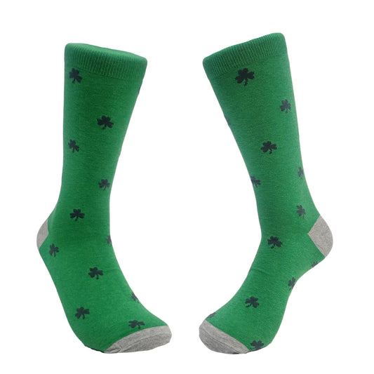 Clover Pattern Socks (Adult Large - Men's Shoe Sizes 8 - 12)
