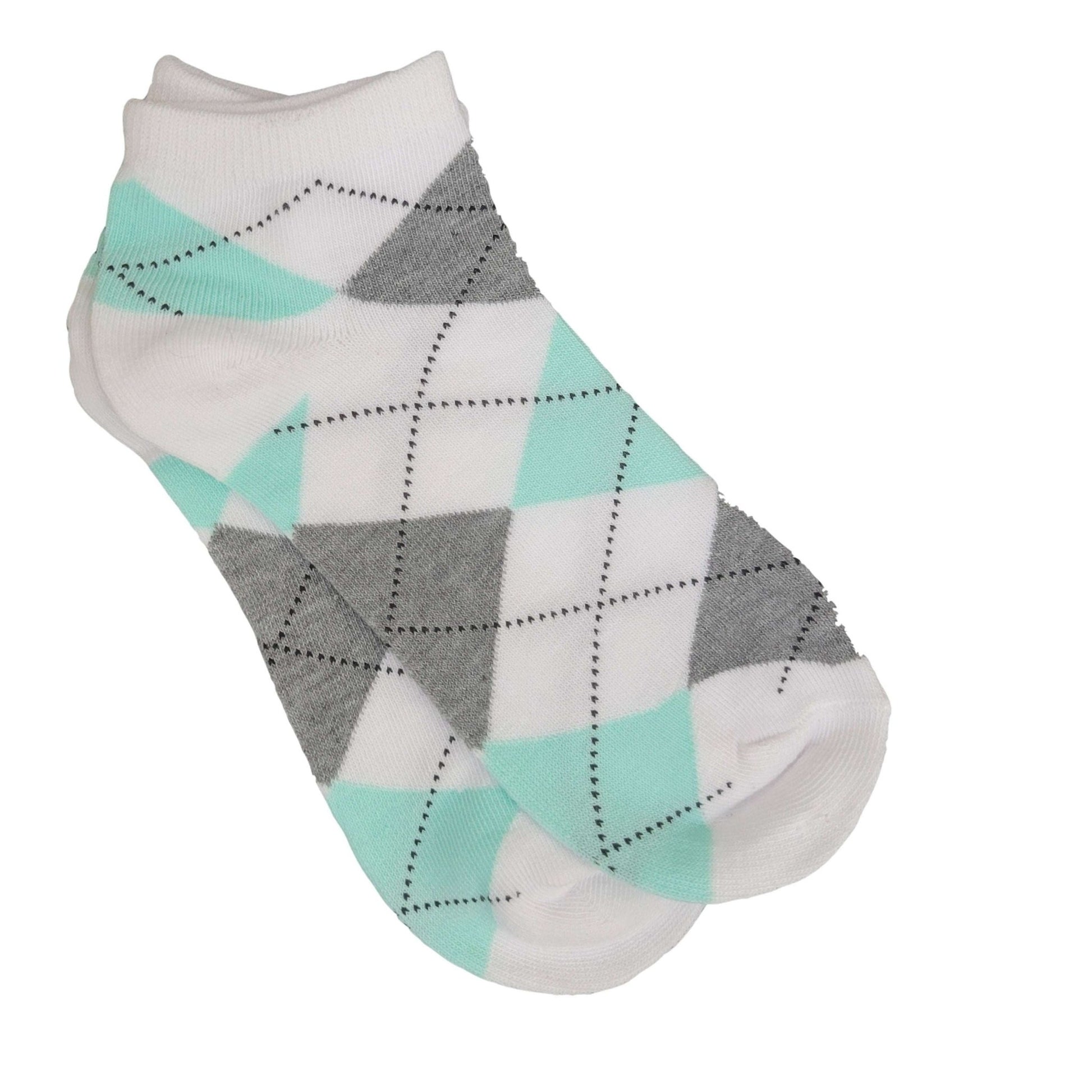 Colorful Argyle Ankle Socks (Adult Medium Colorful Argyle Ankle Socks (Adult Medium