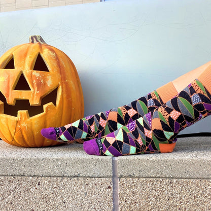 Colorful Spiderweb Pattern Socks from the Sock Panda (Adult Small - Shoe Sizes 2 - 5)