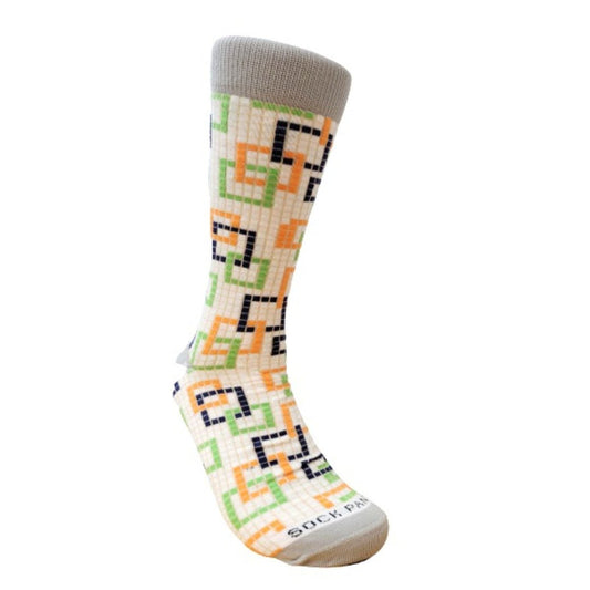 Colorful Square Pattern Socks from the Sock Panda (Adult Medium - Women's Shoe Sizes 5 - 10)