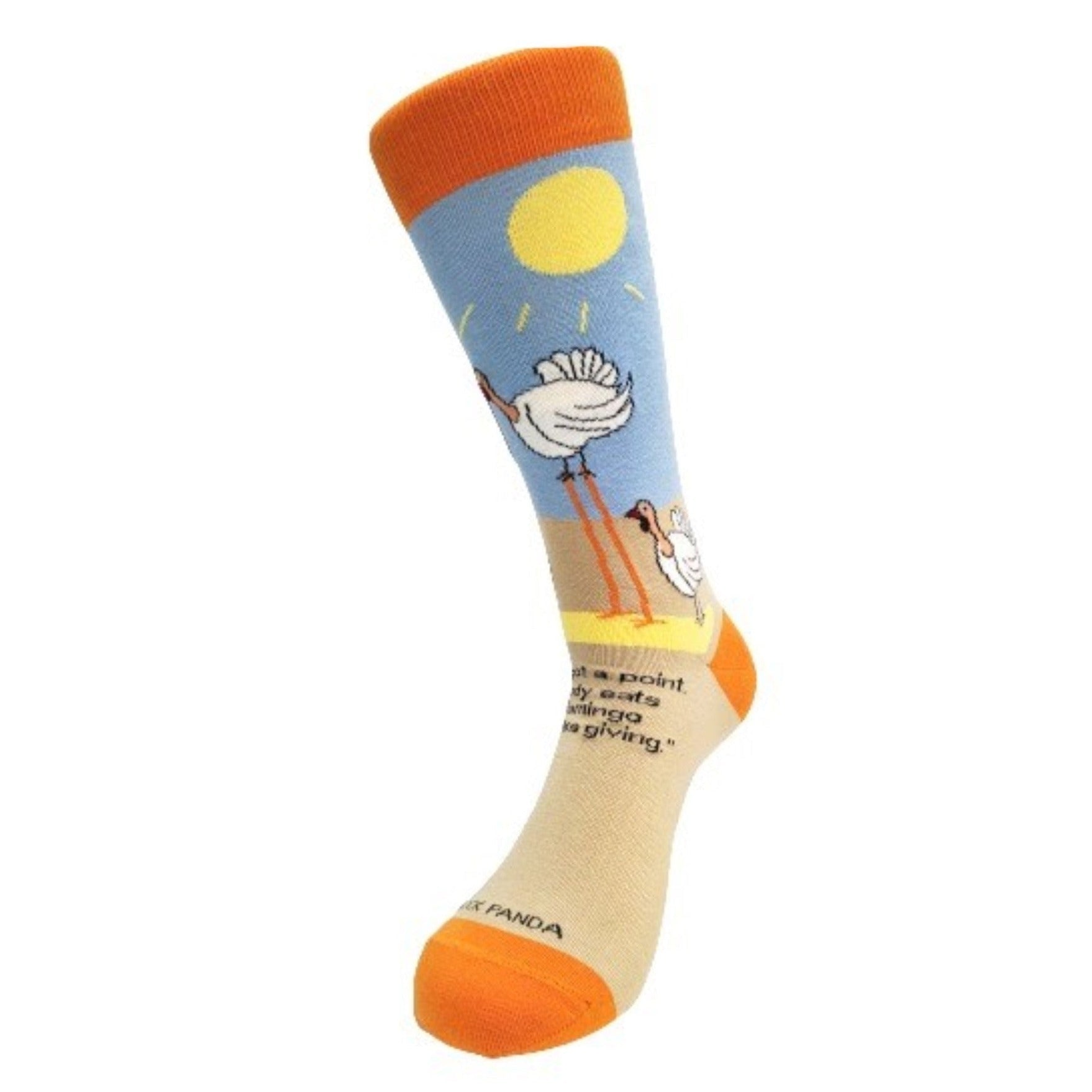 Comical Thanksgiving Turkey Socks from the Sock Panda