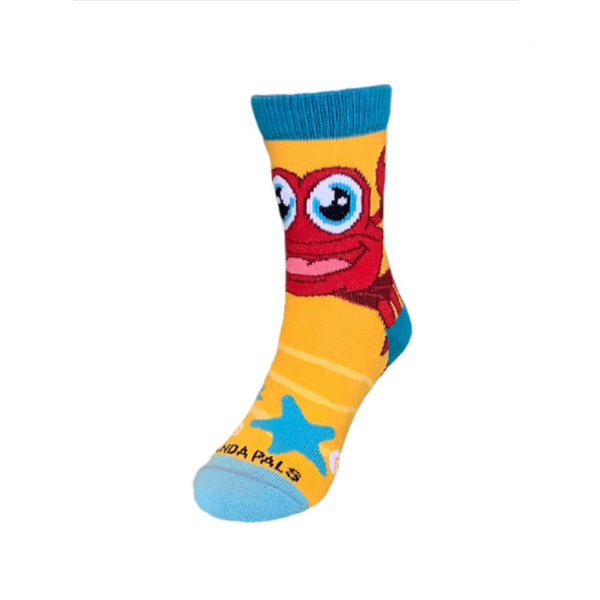Shelly the Crab Socks (Ages 3-7) from the Sock Panda