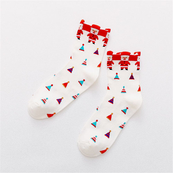 Cute Holiday Pattern Socks (Adult Medium)