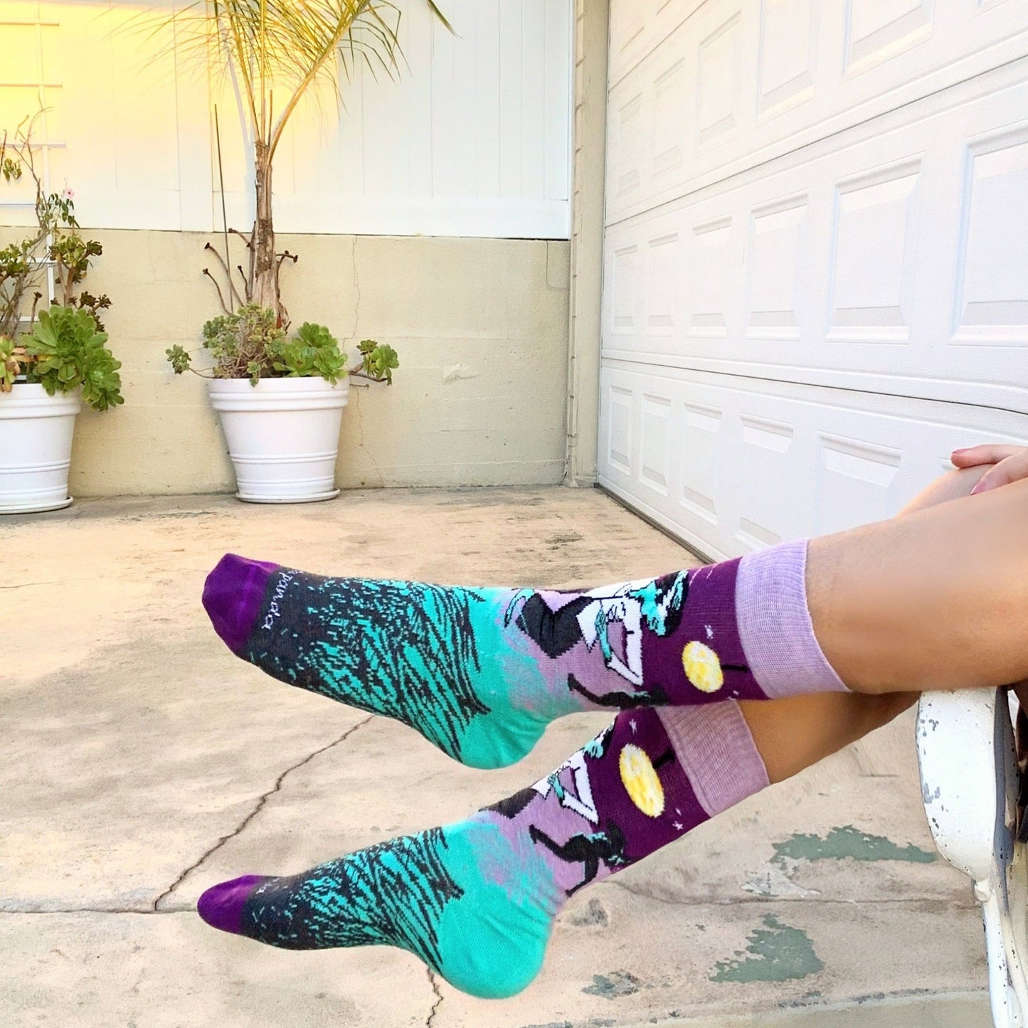 Dancing Ghouls and Monsters Socks from the Sock Panda (Adult Medium - Women's Shoe Sizes 5 - 10)